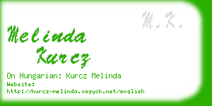 melinda kurcz business card